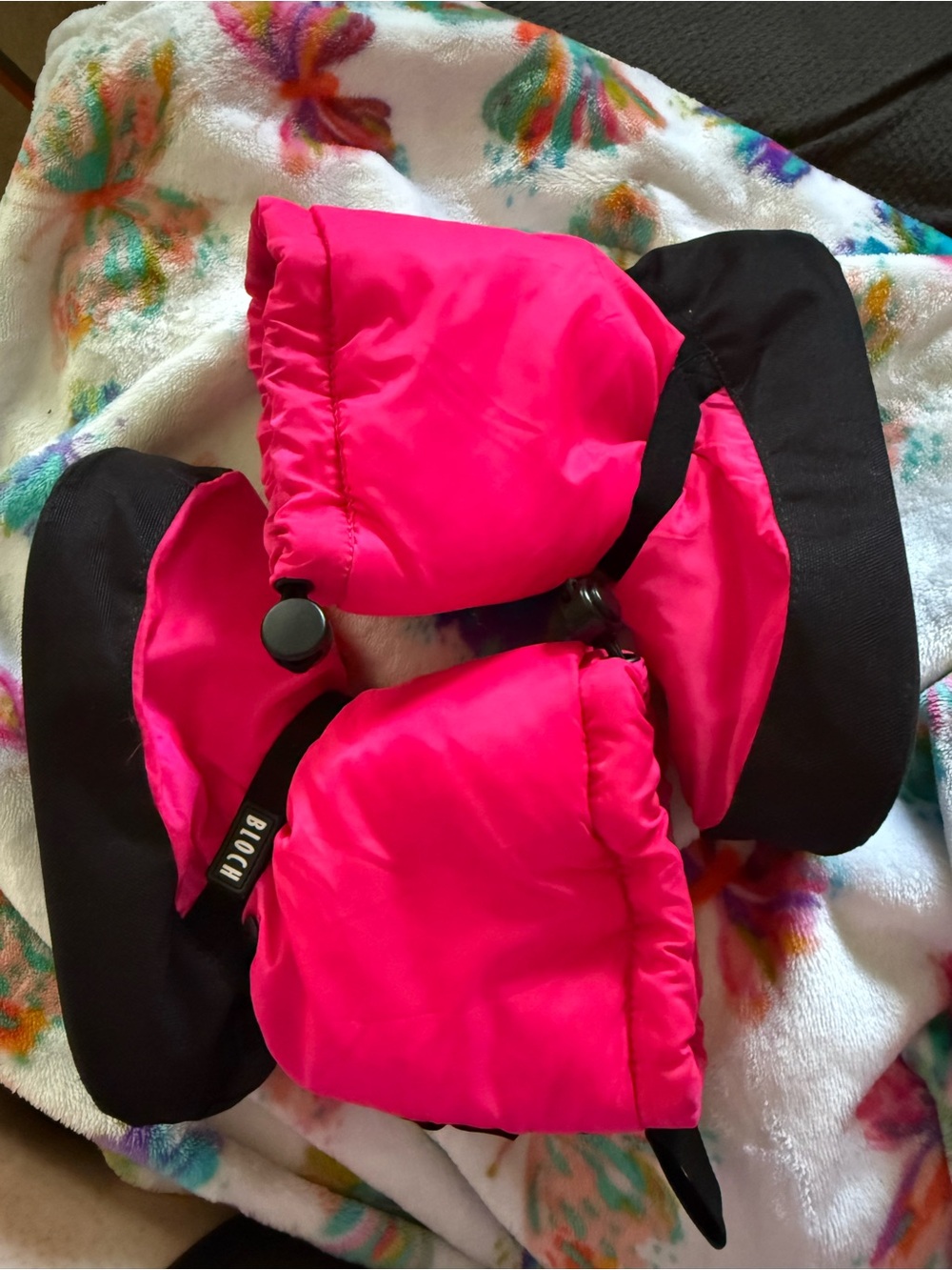 Hot pink bloch warm up booties